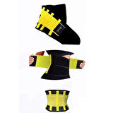 Hot Belt Termal Sauna Kemer Unisex Terletme Korsesi (sarı-siyah)