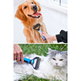 Plastik Saplı Metal Kedi Köpek Bakım Kıtık Tüy Topak Açıcı Tarak 1adet