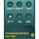 130 Yumurtalık Tam Otomatik Kuluçka Makinesi Wi-fi Kamera Hediyeli Yedek Motorlu Profesyonel Tavuk Kaz Ördek Bıldırcın Güvercin Süs Kuşu İçin İdeal