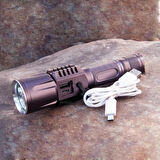 Baretta Brs18 Oto Şarjlı T6 Led 3000 Lümen El Feneri