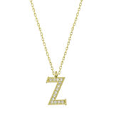 925 Ayar Gümüş Z Harfi Kadın Gümüş Kolye T6633 (599599)