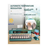 Profesyonel 130 Yumurtalık Tam Otomatik Kuluçka Makinesi Yedek Motorlu Tavuk Kaz Ördek Bıldırcın Güvercin Süs Kuşu İçin Tasarlanmış