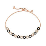 925 Ayar Gümüş Rose Halka Asansör Bileklik T4474 (599599)