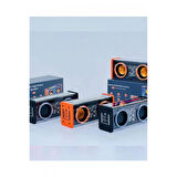 Şeffaf Mecha Müzik Tws Stereo Rgb İşıklı Hoparlör Kablosuz Bluetooth 5.0 Taşınabilir Hoparlör V9