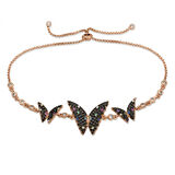 925 Ayar Gümüş Rose Kelebek Asansör Bileklik BR0460666 (599599)