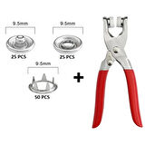 Metal Çıtçıtlı Düğme Pensesi Ve Düğmesi (25 Set)