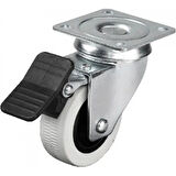 334 - 50x20 Mm Çift Bilyalı Tablalı Frenli Teker 4 Adet