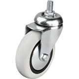 352 - 75x25 Mm Pvc Makaralı Vidalı Teker 4 Adet