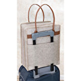 Deri Kulplu Ayakkabı Seyahat Çantası 04263