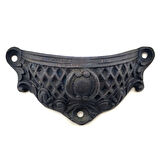 Antika Tarz Dekoratif Pirinç Anıt Tas Mobilya, Çekmece Kulbu - 48x90 Mm, Oksit