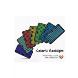 Mini Klavye Smarttv Işıklı Bluetooth Kablosuz Televizyon Ps3 Dizüstü Tabletler Ve Telefonlar İçin