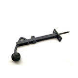 Antika Tarz Dekoratif Pirinç Ayarlı Panjur Stoperi - 150x55 Mm, Oksit