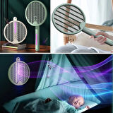 Tenis Raketi Tipi Masaüstü Olabilen Gece Lambalı Sinek Kovucu,öldürücü Raket