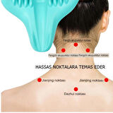 Ortopedik Servikal Boyun Masaj Yastığı Dik Duruş Destekleyici Omurilik Hörgüç Giderici Rahatlatıcı