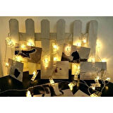 10'lu Led Işıklı Fotoğraf Mandalları