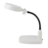 -masaüstü 10x Led Işıklı Büyüteç Okuma El Sanatları Onarım Büyüteç 7765