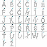 925 Ayar Gümüş Nazar Rodyum J Harfi Kadın Gümüş Kolye T6815 (599599)