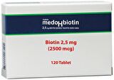 Dermoskin Medohbiotin Biotin 2,5mg 120 Tablet