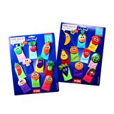 2 Set - 20 Parça Tox Meyveler ve Sebzeler Parmak Kukla T104 T105
