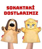 2 Parça Tox Sokaktaki Dostlarımız Keçe El Kukla Set , Eğitici Oyuncak