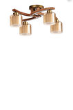 WESTON 4 LÜ NATUREL ÇİFT CAMLI PLOFONYER AVİZE