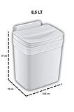 Soft Askılı Çöp Kovası 9 Litre