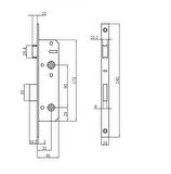 İto Pvc Kapı Kilidi 35 Mm 135/35 Wc-Banyo