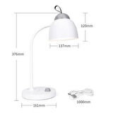 WellHise WD-6075 Dimmerli Led Ayarlanabilir Kablosuz Type-C Şarjlı Masa Lambası 