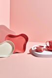 Skallop 2 Parça 28x19 cm Kayik Tabak Seti Pembe
