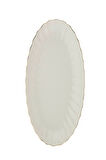 Kütahya Porselen Bone Luz Altın File Kayık Tabak 27x19cm Tekli BNLZF28KY20