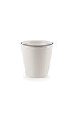Kütahya Porselen Bone Ekin Mug Bardak 2 Parça Siyah Fileli