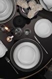 Moderna 18 Parça 6 Kişilik Yemek Takımı Platin