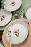 Kütahya Porselen Moderna 6 Kişilik 19 Cm Pasta Takımı Manolya