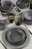 Moderna Mavi 12 Parça 4 Kişilik Yemek Takımı