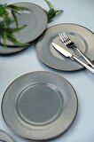 Kütahya Porselen Adler 6 Parça 21 Cm Pasta Takımı Mavi