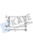 Opel Motor Su Radyatoru A.t Astra J 10>19 A16xer - B16xer Cruze (j300) Cruze (j305) F16d 580x398x16 - Kale 355200