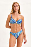 Argento Drapeli Kaplı Bikini Takımı 1290-2078 