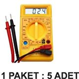 DİGİTAL MULTİMETRE DT-830D AVOMETRE PAKET 5 Li