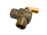 KOMBİ VANASI 3/4’’( 3/4 REKOR-3/4 DİŞLİ ) KÖŞE KULPLU GAZ İÇİN