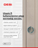 DESi Utopic R Akıllı Kilit IOS/Android Uyumlu & Kablosuz Tuş Takımlı Set