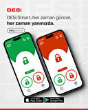 DESi Utopic R Akıllı Kilit IOS/Android Uyumlu & Kablosuz Tuş Takımlı Set