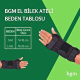 El Bilek Ateli -S/M- Yüksek Kalite Metal Destekli Statik El Bilek Ateli Sağ ve Sol Çift Yönlü