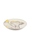 Mikasa Moor Amorf Sarı Seramik Pasta Tabağı 23cm