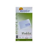 Asil 12 x 22 Pencereli Buklet Zarf 110 Gr Silikonlu 25'Lİ