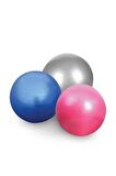 Pilates Topu 65cm - Şişirme Pombası Hediyeli (pembe)