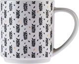 Karaca Nigrum 5 Parça Standlı Porselen Kupa/Mug Seti 4x320 ml