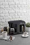 Karaca Hatır Plus 2 In 1 Black Copper Filtre Ve Türk Kahvesi Makinesi