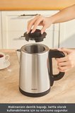 Karaca Çelik Elektrikli Çaycı Çaycı 1.8 Litre Geniş Hazneli Kettle Gizli Rezistanslı