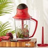 Cookplus Xxl 4001 Retro Kırmızı 4 Bıçaklı Elektrikli 1,5 lt Doğrayıcı Rondo