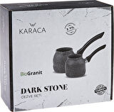 Karaca Darkstone Biogranit 2'li Cezve Seti